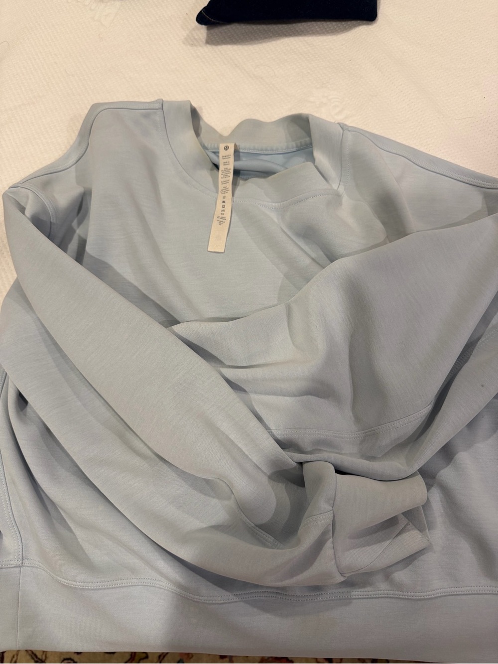 lululemon athletica Light Blue Crewneck Sweatshirt